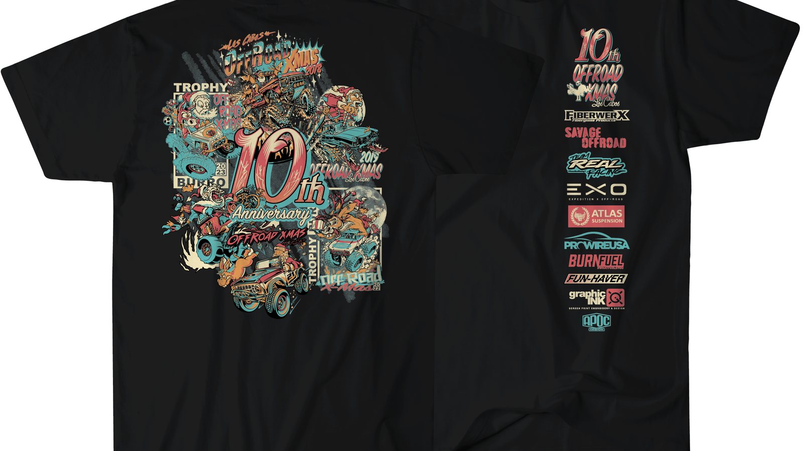 Offroad Xmas shirt artwork used as a visual for the blog index.